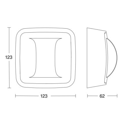 Steinel 064488 - Jelenlét érzékelő Folyosó KNX fehér