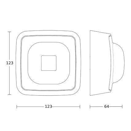 Steinel 064853 - Jelenlétérzékelő IR QUATTRO HD-2 KNX V3.5