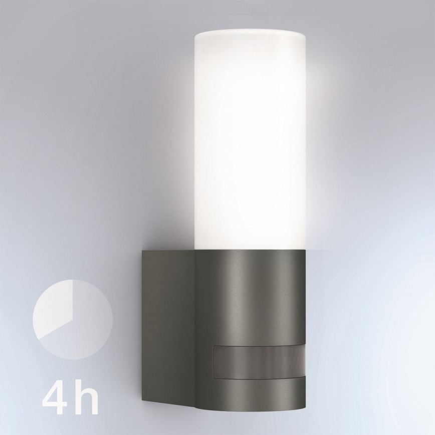 Steinel 065287 - LED Kültéri lámpa érzékelővel L 605 LED/9,5W/230V IP44 antracit