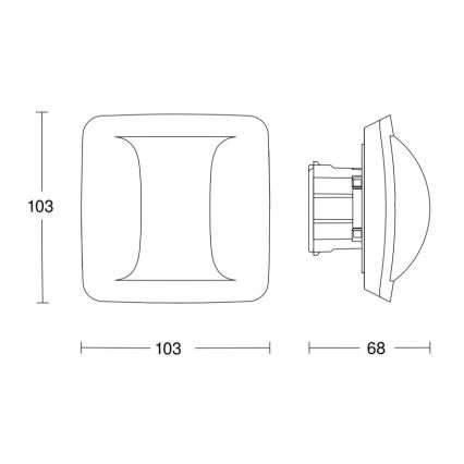 Steinel 066161 - Jelenlét érzékelő HALLWAY fehér