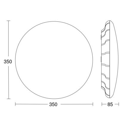 Steinel 068059 - LED Mennyezeti lámpa érzékelővel RS PRO S30 SC 25,8W/230V 3000K