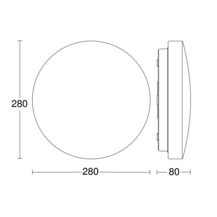 Steinel 069698-LED Fürdőszobai mennyezeti lámpa RSPRO P1 LED/8,2W/230V 4000K IP54