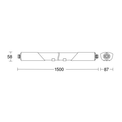 Steinel 079338 - LED Ipari lámpa érzékelővel RS PRO 5150 SC 5C LED/42W/230V IP66