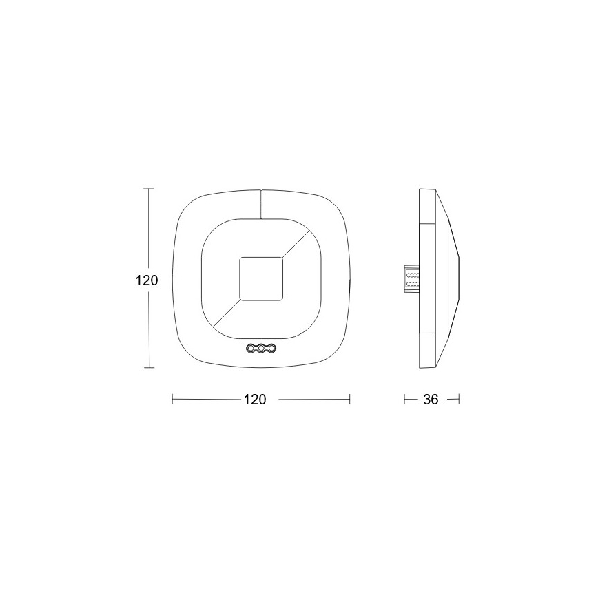 Steinel 079536 - Jelenlét érzékelő HF 360 KNX fehér