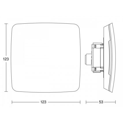 Steinel 081829 - Multiérzékelő True Presence beépíthető V2 DALI2-IPD UP fehér
