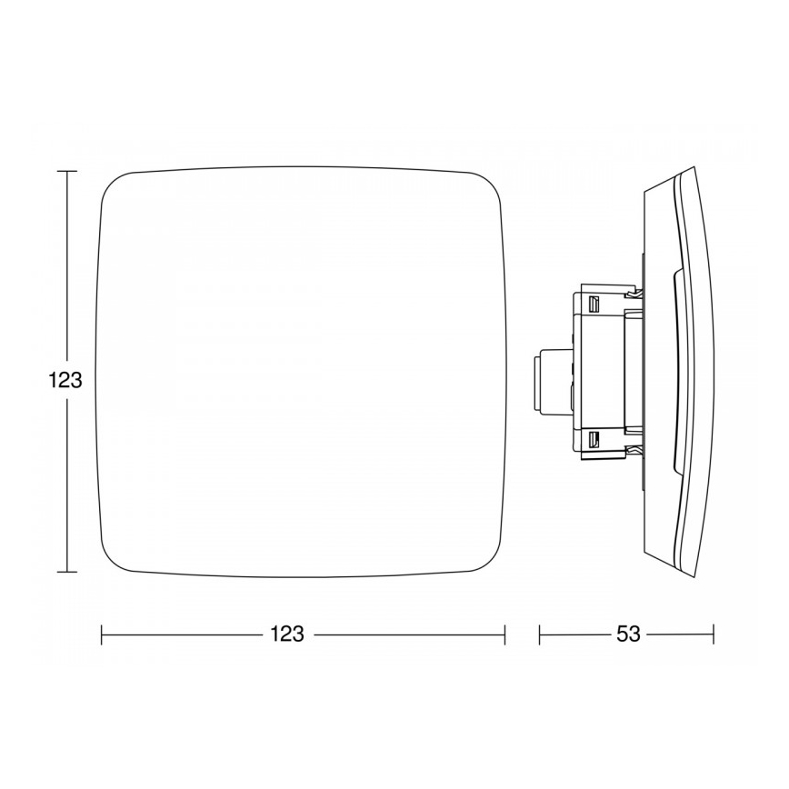 Steinel 081829 - Multiérzékelő True Presence beépíthető V2 DALI2-IPD UP fehér