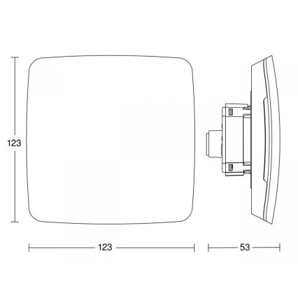 Steinel 084127 - Multiérzékelő True Presence beépíthető V2 BT-IPD UP WS fehér