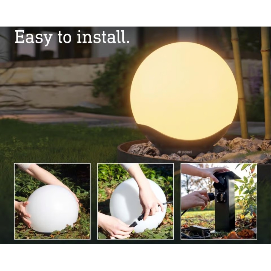 Steinel 089375 - LED RGBW kültéri lámpa érzékelővel LED/9,07W/24V 400 mm IP65