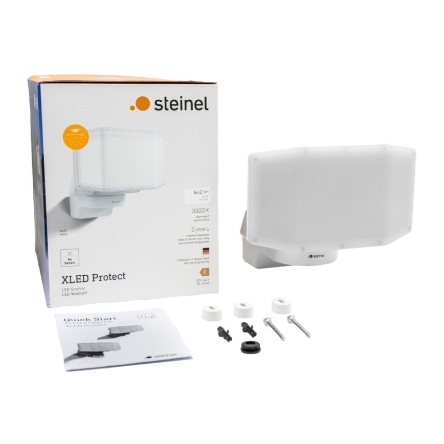 Steinel 090005 - LED Reflektor XLED PROTECT LED/13,6W/230V 3000K IP54 fehér