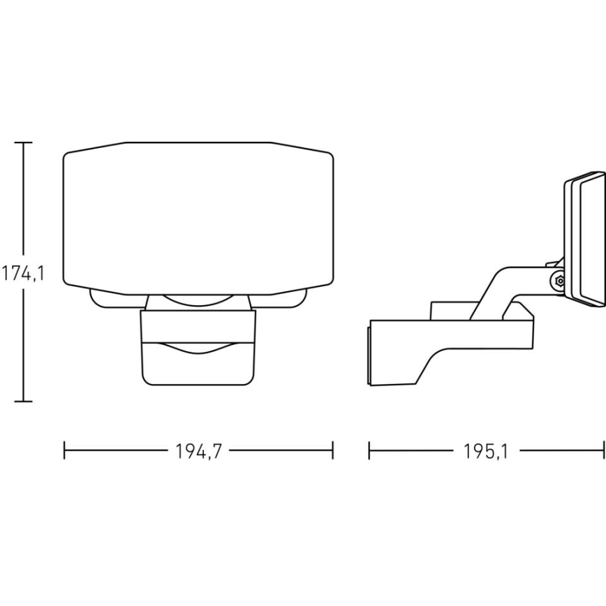 Steinel 090005 - LED Reflektor XLED PROTECT LED/13,6W/230V 3000K IP54 fehér