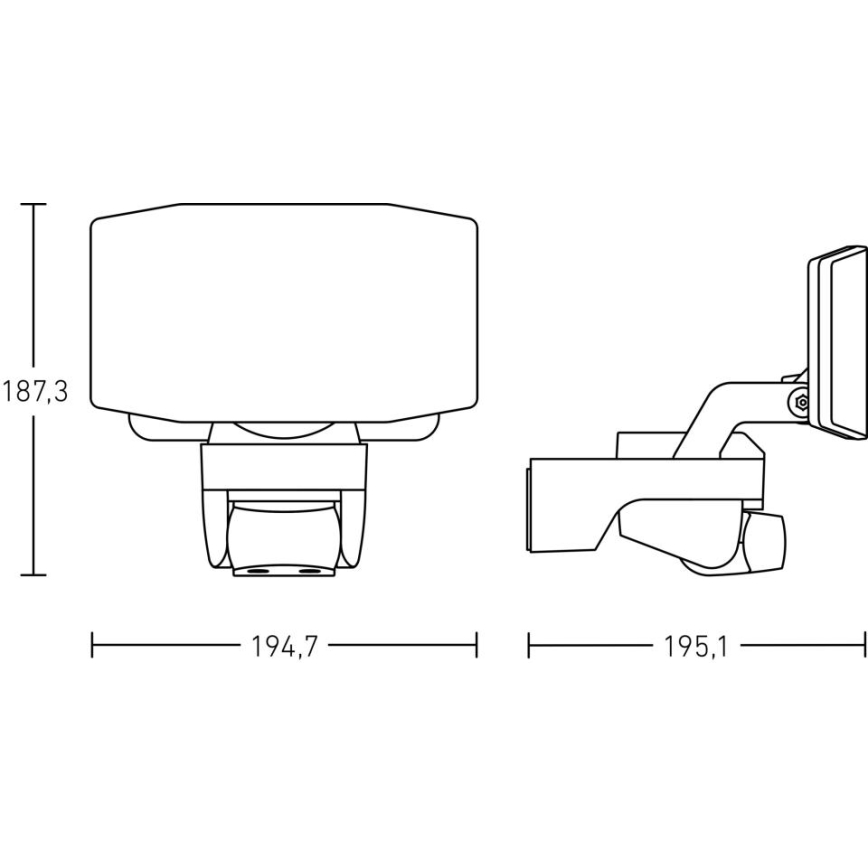 Steinel 090012 - LED reflektor érzékelős XLED PROTECT LED/14,3W/230V 3000K IP54 antracit