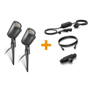 Steinel 093907 - Alapcsomag LED RGBW 2x kültéri lámpa LED/7,8W/24V IP65