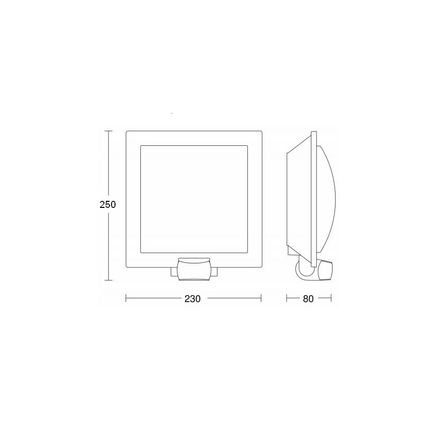 Steinel 566814 - Kültéri érzékelős fali lámpa 1xE27/60W/240V L 20 S IP44