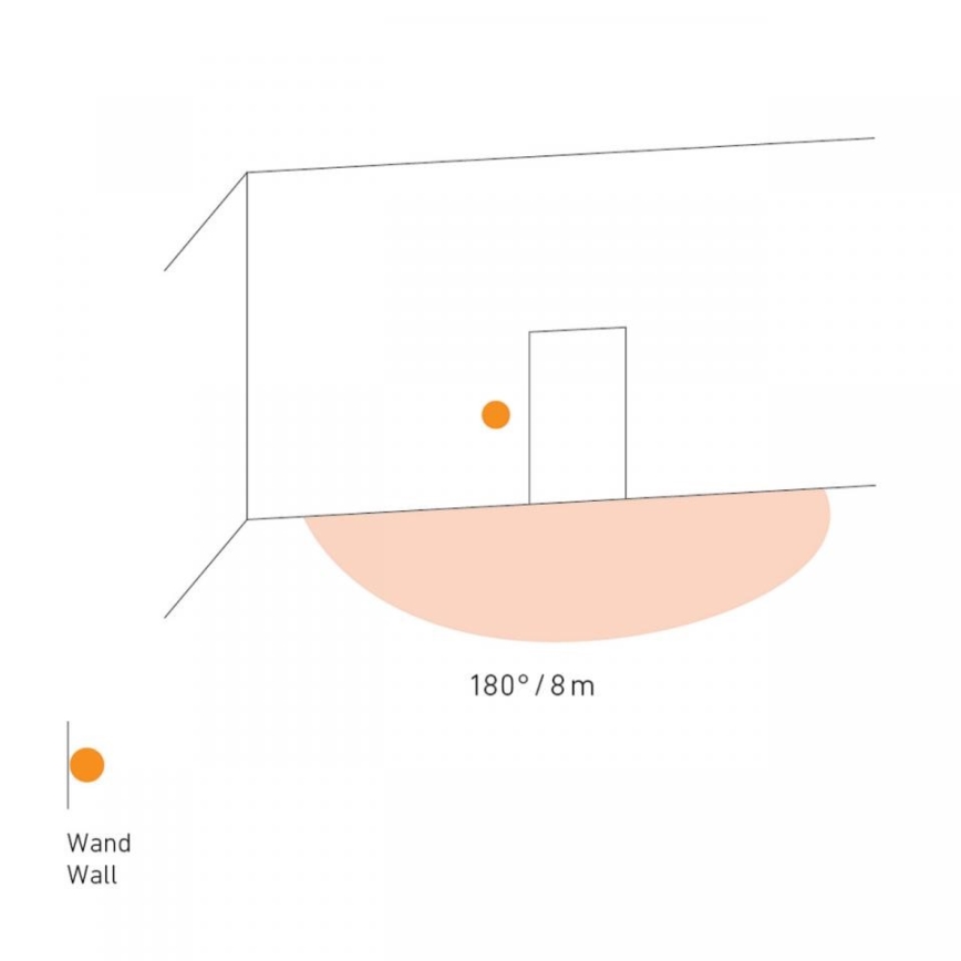 STEINEL 66048 - Kültéri infravörös szenzor IR 180 AP 180° IP54 fehér