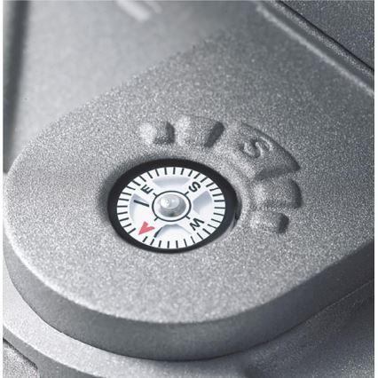 STEINEL 671211 - Solární senzorový LED reflektor XSolar GL-S 0,5W/LED stříbrná