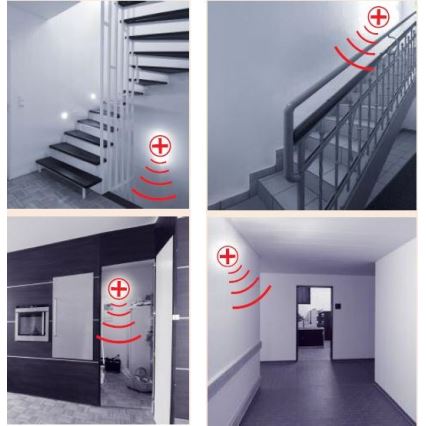 STEINEL 738013-RS 16L - Senzorové svítidlo 1xE27/60W pro vňitřní prostory