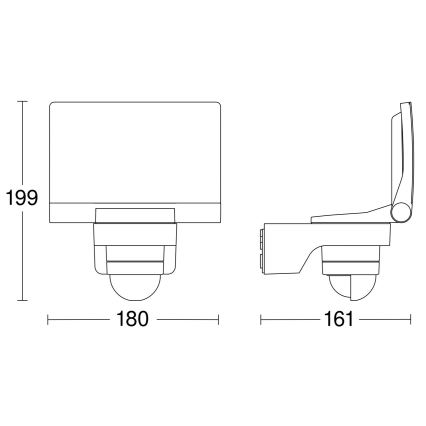 STEINEL 82093 - LED Reflektor érzékelővel XLED PROTECT LED/13,6W/230V IP44 fehér