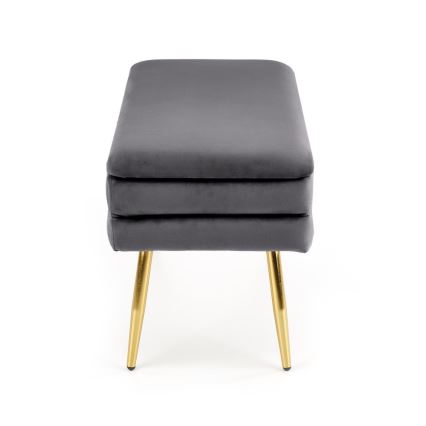 Steppelt pad tárolóhellyel VELVA 37x78 cm szürke/arany