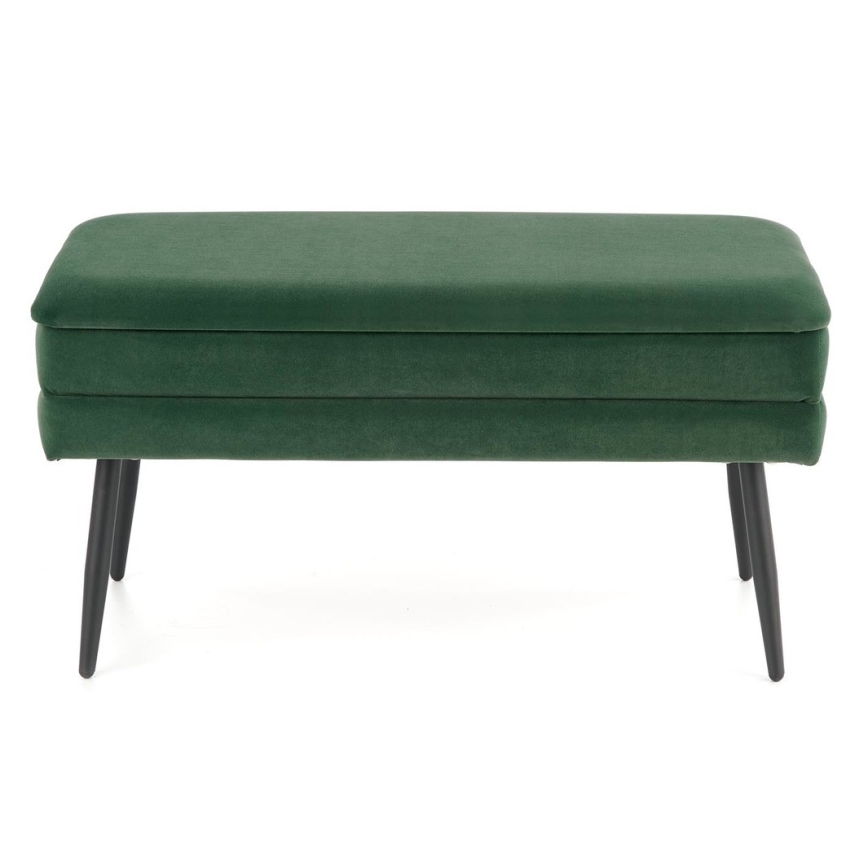 Steppelt pad tárolóhellyel VELVA 37x78 cm zöld/fekete