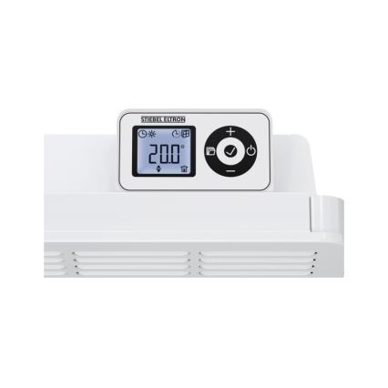 Stiebel Eltron - Fali konvektor LCD kijelzővel és elektronikus termosztáttal 750W/230V IP24