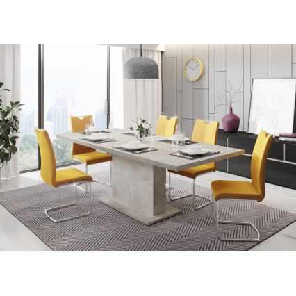 STRAP bővíthető étkezőasztal, betonszürke