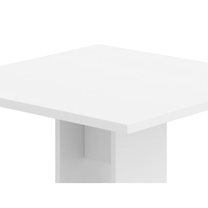 STRAPO asztal 68x68 cm, fehér