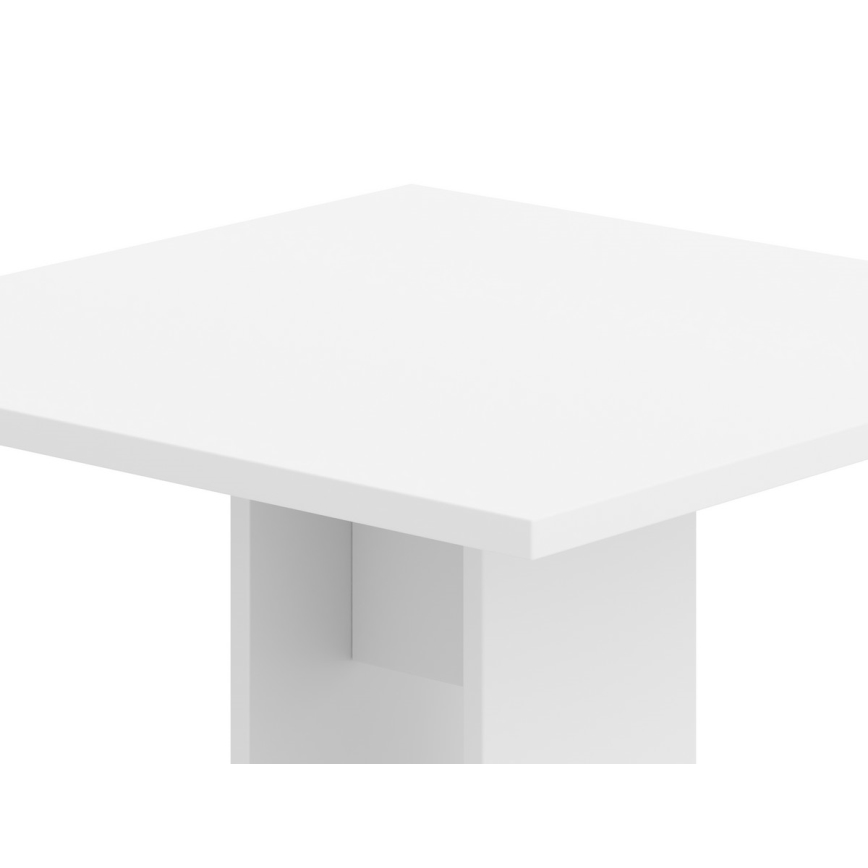 STRAPO asztal 68x68 cm, fehér