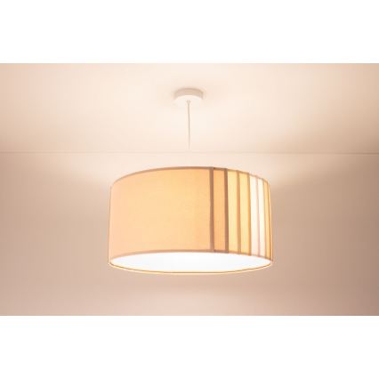 STRIPES kábeles csillár 1xE27/60W/230V Ø 40 cm bézs