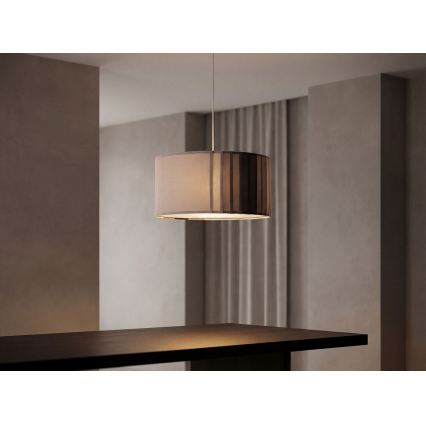 STRIPES kábeles függőlámpa 1xE27/60W/230V átm. 40 cm, szürke