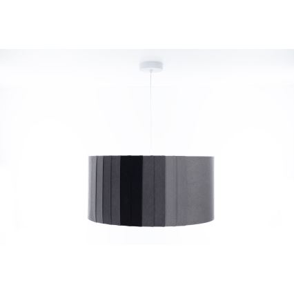 STRIPES kábeles függőlámpa 1xE27/60W/230V átm. 40 cm, szürke