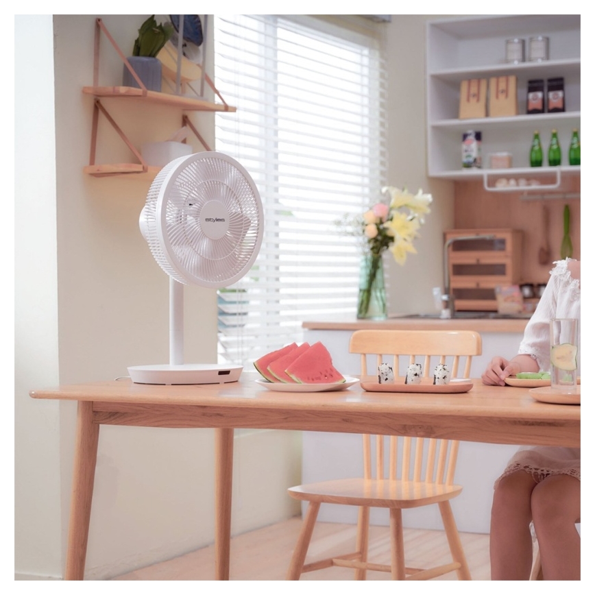 Stylies - ANTILA 2 az 1-ben álló ventilátor, 25W/230V, 88 cm, fehér + távirányító