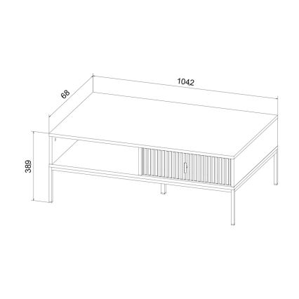 SUE dohányzóasztal bézs/kasmír