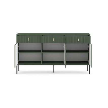 SUE komód zöld/fekete