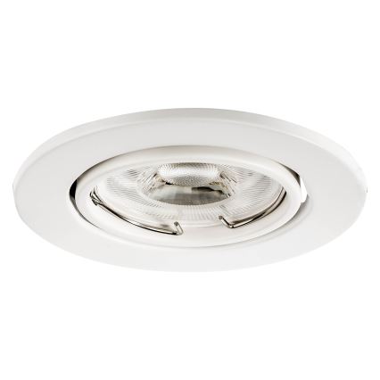 Süllyesztett mennyezeti lámpatest, 1x GU10/MR16, 10W, 230V, átmérő 9 cm, fehér