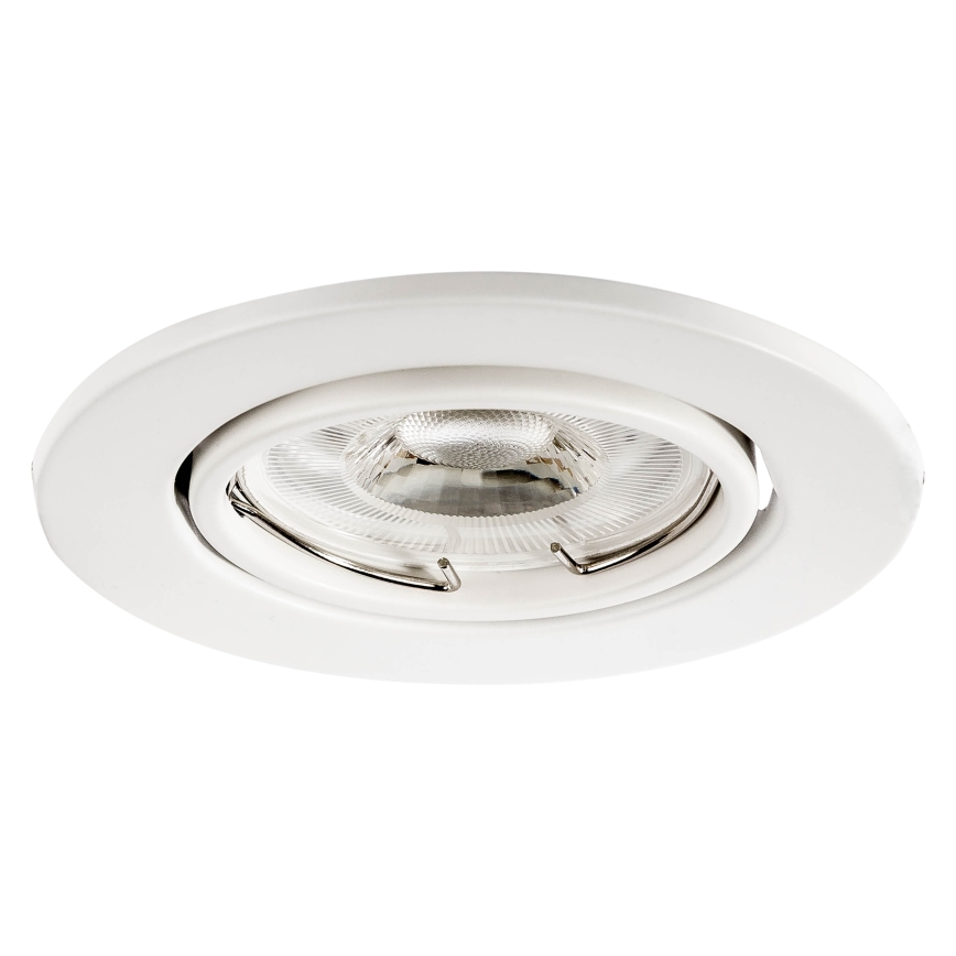 Süllyesztett mennyezeti lámpatest, 1x GU10/MR16, 10W, 230V, átmérő 9 cm, fehér