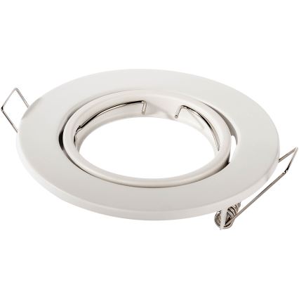 Süllyesztett mennyezeti lámpatest, 1x GU10/MR16, 10W, 230V, átmérő 9 cm, fehér