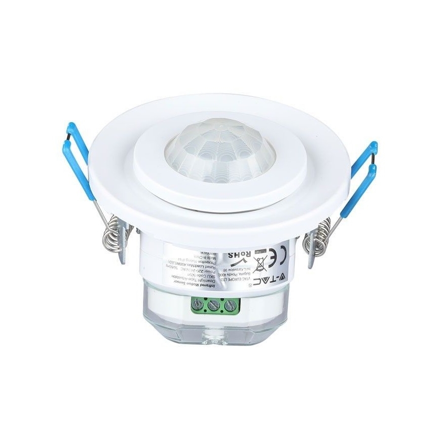 Süllyesztett mozgásérzékelő PIR 360° 400W/230V fehér