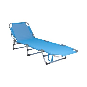 SUNO összecsukható állítható napozóágy 56x190 cm kék