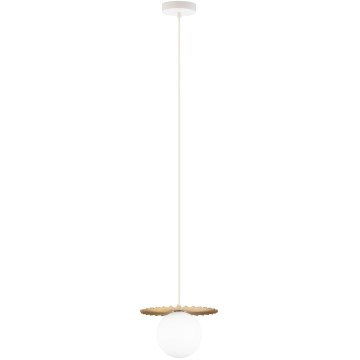 SUNPLISS kábeles csillár 1xG9/10W/230V átmérő 20 cm arany/krémszínű