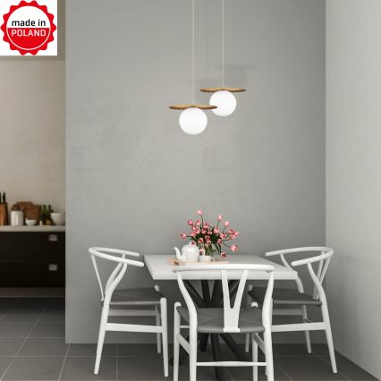 SUNPLISS kábeles csillár 1xG9/10W/230V átmérő 20 cm arany/krémszínű