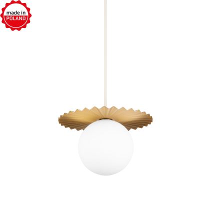 SUNPLISS kábeles csillár 1xG9/10W/230V átmérő 20 cm arany/krémszínű