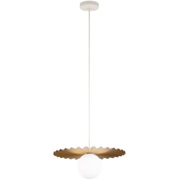 SUNPLISS kábeles függőlámpa 1xG9/10W/230V Ø 35 cm arany/krém