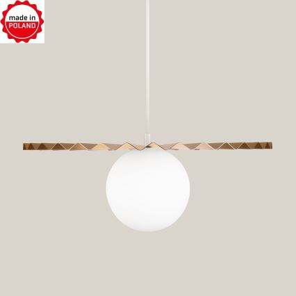 SUNPLISS kábeles függőlámpa 1xG9/10W/230V Ø 35 cm arany/krém