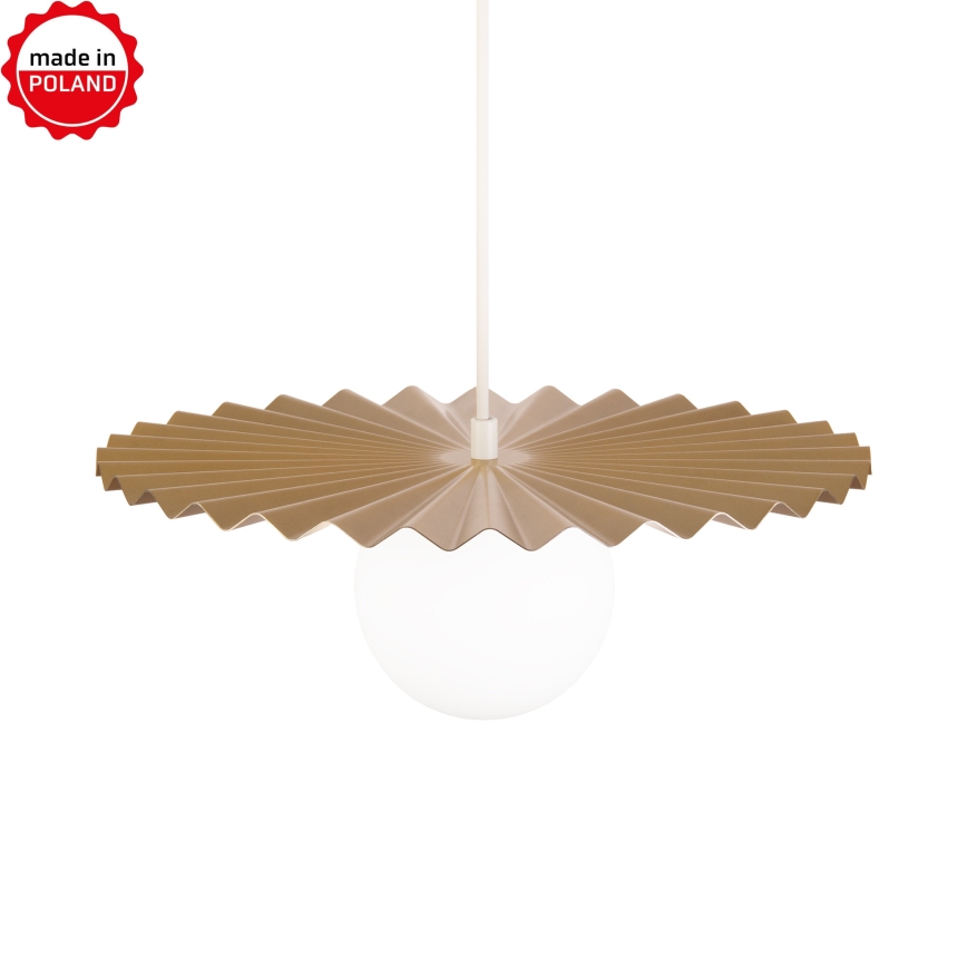 SUNPLISS kábeles függőlámpa 1xG9/10W/230V Ø 35 cm arany/krém