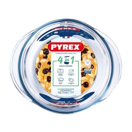 Sütőtál fedővel PYREX 1,3 l