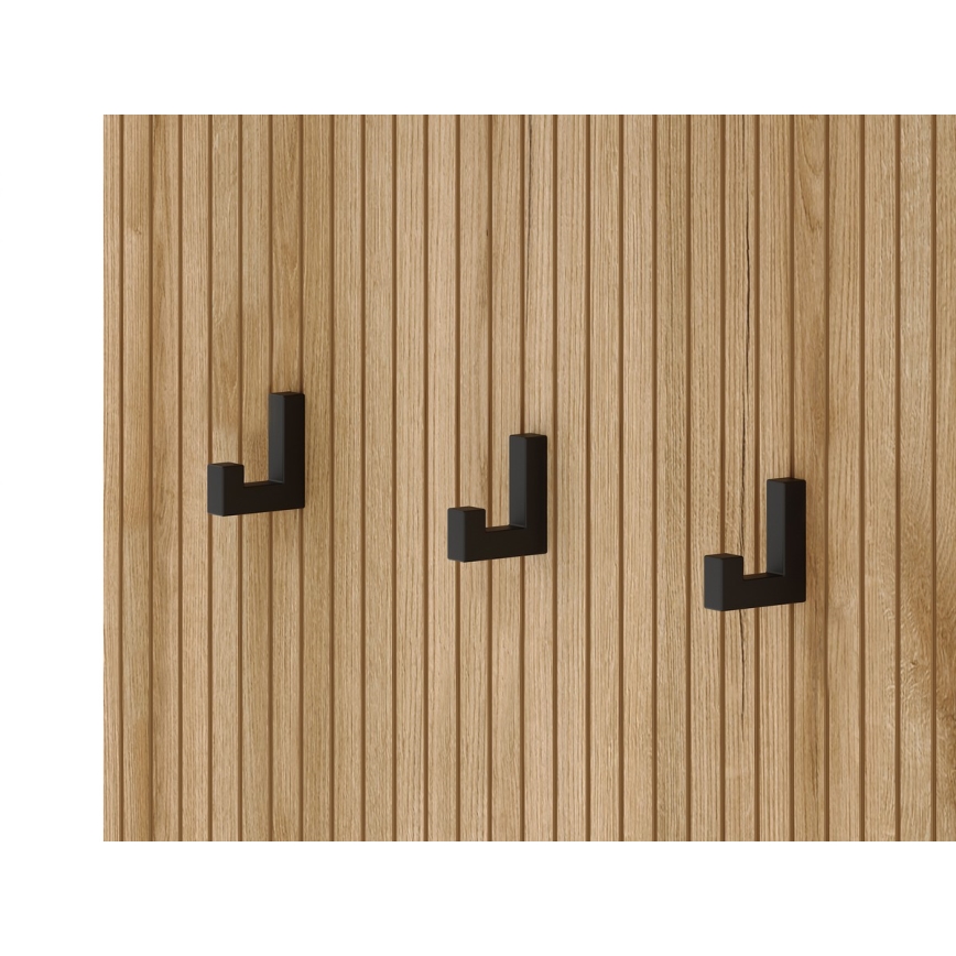 SVEN előszobafal tükörrel, barna/fehér