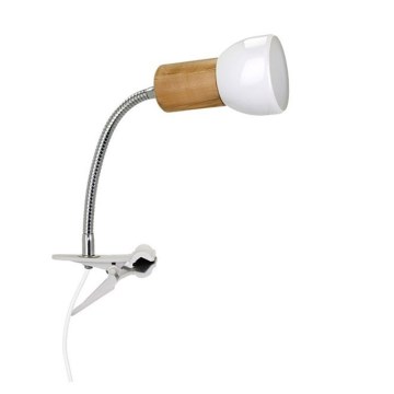 SVENDA csíptetős lámpa 1xE27/60W/230V nyírfa