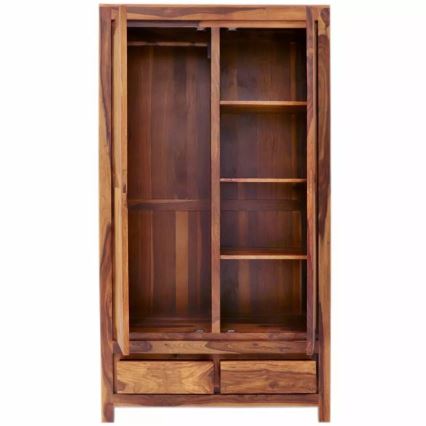 Szekrény GANI 200x110 cm tömör fa/rózsafa