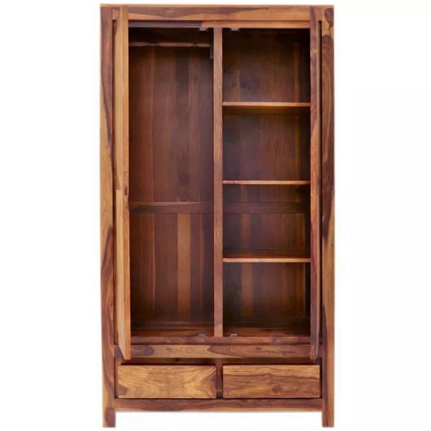 Szekrény GANI 200x110 cm tömör fa/rózsafa