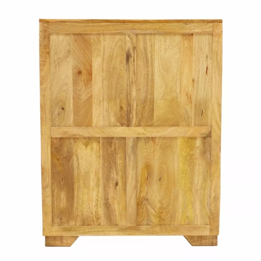 Szekrény MANU 115x90 cm tömör fa/mangó fa
